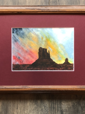 Monument Valley Sunset Original Watercolor
