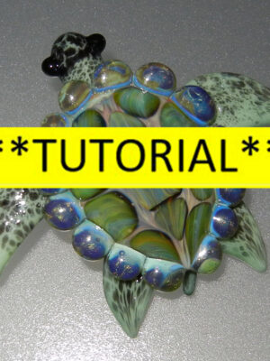 Tutorial Handblown glass Sea Turtle pendant