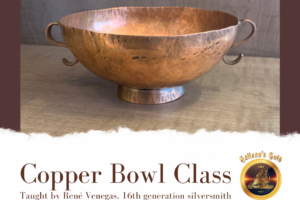 Copper Bowl Metalsmithing Class, Sat May 17 At 7pm (Taught By Rene In Classroom A & B $50)