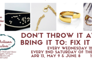 Fix It Day Jewelry Repair With Rene, Every Wednesday 12:00pm To 2:00pm (Hosted By Rene Venegas In Classroom A, Prices Vary)