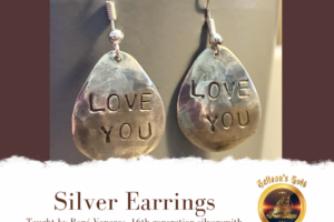 Sterling Silver Earrings, Sat May 18 At 10am (Taught By Rene In Classroom A & B $40)