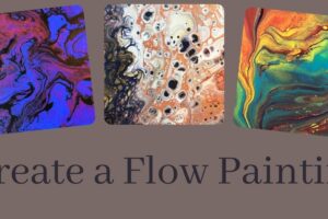 Flow Painting Class on Saturday, September 22th from 8:00pm to 9:00pm (Taught by Emery Young, Classroom, $35)