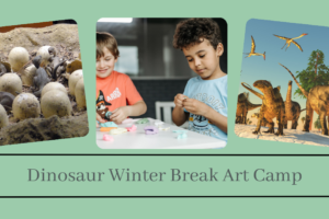 Dinosaur Winter Break Art Camp for Children On December 30th From 12:00 To 2:00 (Taught By Stephanie, Classroom A And B, $29)