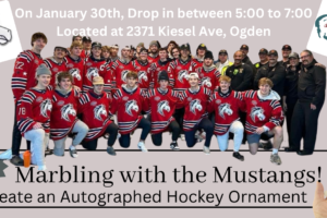 Marbling with the Mustangs on January 30th from 5:00 to 7:00 (Taught by Stephanie, Classroom A and B, $4.99)