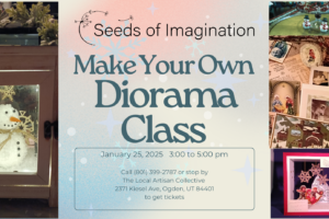 Make Your Own Diorama – January 25th, From 3:00 pm to 5:00 pm (Taught by KC Peek, Classroom A, $30)