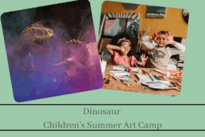 Dinosaur Children’s Summer Art Camp on July 7th from 9:00am to 11:00am (Taught by Stephanie, Classroom, $29)