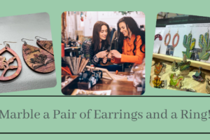 Marbling A Pair Of Earrings And A Ring On April 4th From 6:00 To 7:00 (Taught By Stephanie, Classroom, $19)