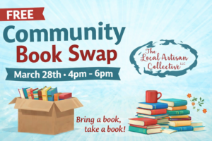 FREE Community Book Swap March 28th from 4pm – 6pm (Classroom A and B)