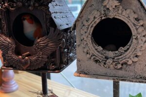 Mixed Media Lighted Birdhouse with Jackie/Journey Bound Designs in Classrooms A & B $45