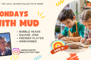 Mondays with Mud, 6/1/26-6/22/26 10:00am – 11:30am (Taught by Jordan, Classroom, $149)