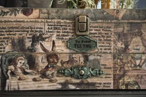 Let’s Spill The Tea-Mixed Media Alice In Wonderland Theme taught by Jackie/Journey Bound Designs, in Classrooms A & B $85