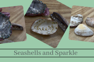 Seashell and Sparkle Fun Art Class on August 29th from 2:00 pm to 4:00 pm (Taught by Stephanie, Classroom, $29)
