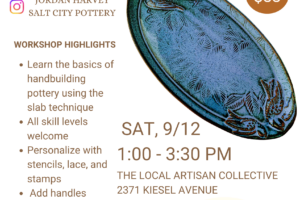 Bird Platter Workshop, 9/12/26 1:00 pm – 3:30 pm (Taught by Jordan, Classroom, $55)